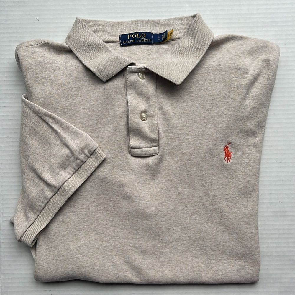 Polo Ralph Laurenpolo Shirt In Tan Color